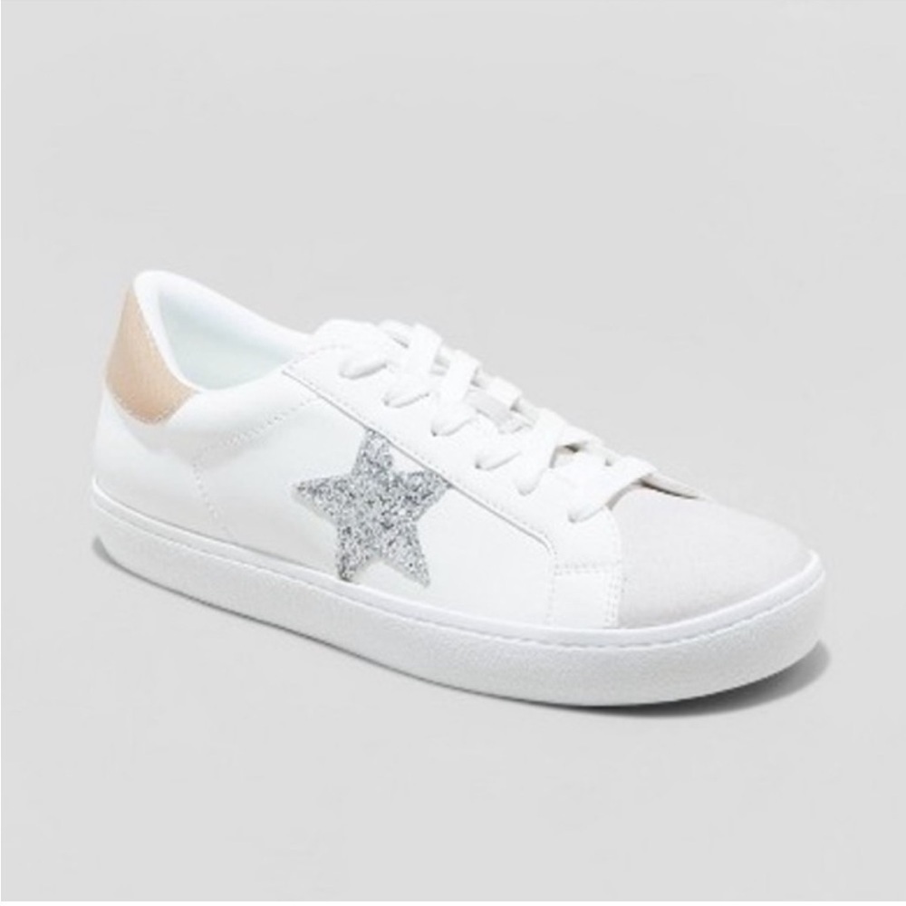 Women's Candace Lace-Up Sneakers 6  - Universal Thread™ Tan NWT